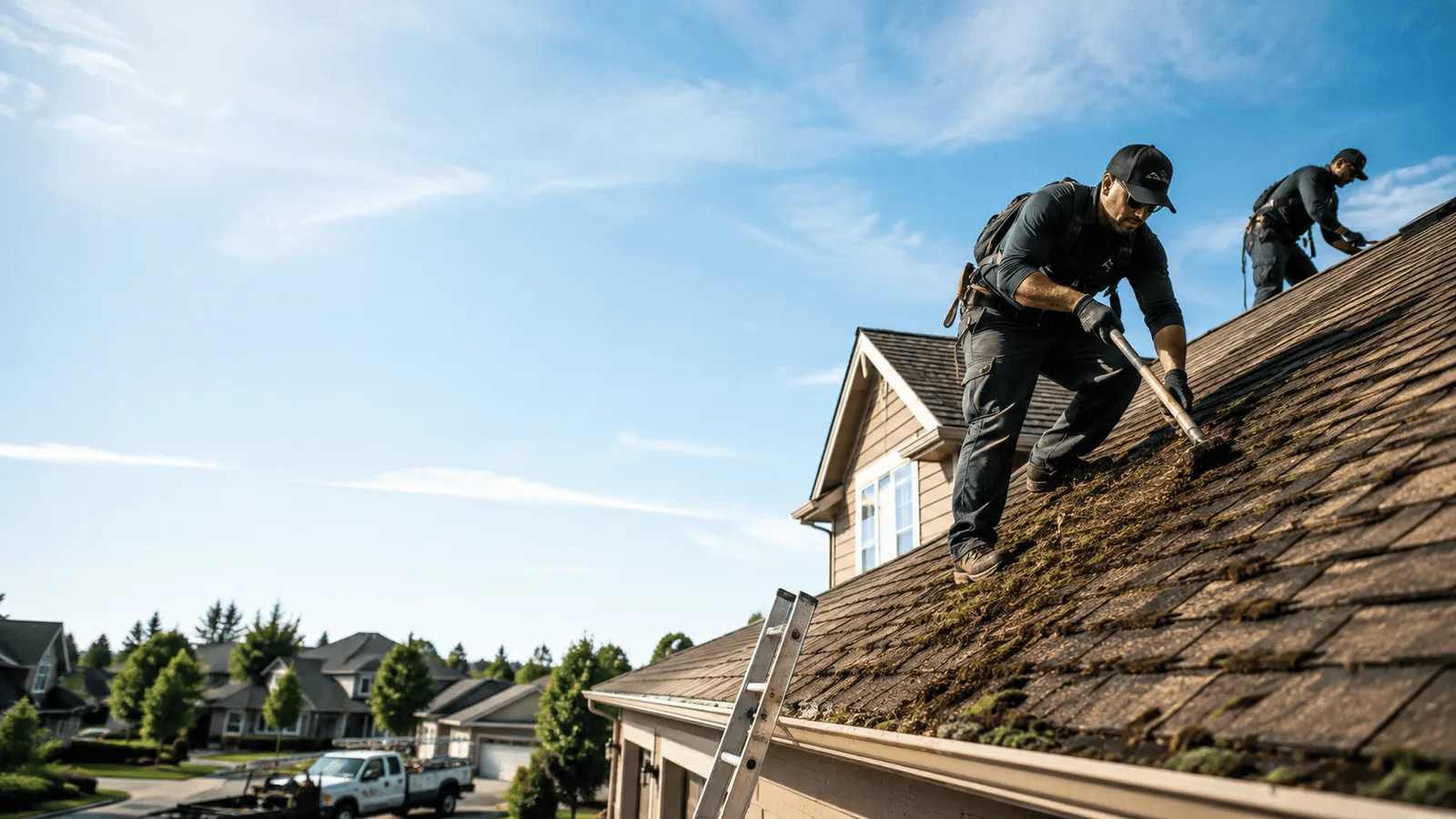 Roof Moss Removal in Penfield, IL near me